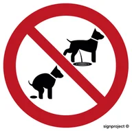 Tablice BHP - NC028 ZAKAZ WYPROWADZANIA PSÓW, PN - PŁYTA PCV 1MM; (100X100MM) - miniaturka - grafika 1