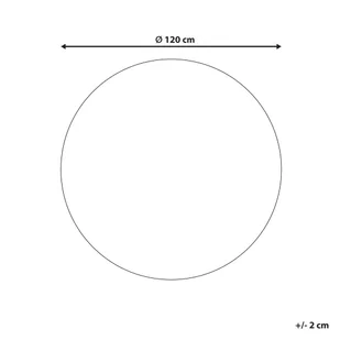 Dywan okrągły z juty ø 120 cm ciemnoniebieski KOYUNLU - Dywany - miniaturka - grafika 6