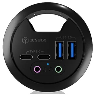 Icy Box RaidSonic RaidSonic IB-HUB1403B USB hub - 4 - Czarny IB-HUB1403B - Huby USB - miniaturka - grafika 1