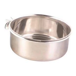 Trixie miska ze stali nierdzewnej zapewnia ptak z mocowaniem śrubowym, 300 ML 4011905054971 - Miski dla psów - miniaturka - grafika 1