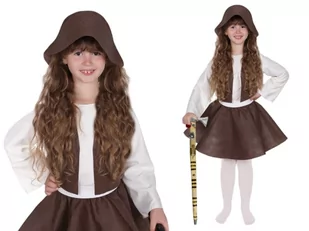 ZESTAW PASTUSZEK KREMOWO-BRĄZOWY 116-128 6el - Stroje karnawałowe - miniaturka - grafika 1