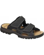 Klapki i japonki męskie - KLAPKI RIEKER - 600479 CZARNY - Rieker - miniaturka - grafika 1