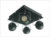 Akcesoria do oświetlenia - Candellux LAMPA SUFITOWA WYPRZEDAŻ 98-25036-Z PLAFON TONY 4X3W LED GU10 CZARNY MATOWY 98-25036-Z - miniaturka - grafika 1