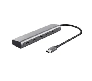 Trust Halyx 5xUSB-C Szary - Huby USB - miniaturka - grafika 1