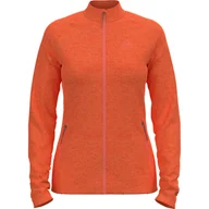 Bluzy damskie - Bluza rozpinana bez kaptura damska ODLO Tencia Mid Layer Full Zip - miniaturka - grafika 1
