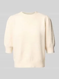 Sweter z dzianiny o kroju comfort fit z bufiastymi rękawami model ‘DOFFY’ - Swetry damskie - miniaturka - grafika 1