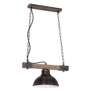 Luminex Lampa wisząca HAKON 1xE27/60W/230V patyna - Lampy sufitowe - miniaturka - grafika 2