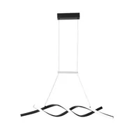 Lampy sufitowe - Unikalna lampa ledowa w kolorze czarnym, nad stół K-8184 z serii BURGO - miniaturka - grafika 1