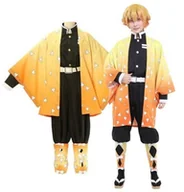 Stroje karnawałowe - Kostium Anime Cosplay Zenitsu Agatsuma 152/158 - miniaturka - grafika 1