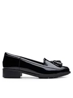 Półbuty damskie - Clarks Lordsy Havisham Edge 26178704 Czarny - miniaturka - grafika 1