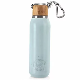 Termos / butelka termiczna stalowa próżniowa niebieska 580 ml kod: O-830638 - Butelki termiczne - miniaturka - grafika 1