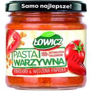 Pasty warzywne - Łowicz Pasta warzywna pomidory i wędzona papryka 180 g - miniaturka - grafika 1