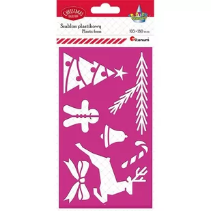 Titanum Szablon Świąteczny Bożonarodzeniowy 105x180mm Craft-fun Series - Pozostałe akcesoria dla plastyków - miniaturka - grafika 1