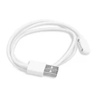 Akcesoria do smartwatchy - Ładowarka Kabel Magnetyczny Do Smartwatch Kw18/Kw88/Kw98/Kw99/Garett Kids Xd/Motus Watch Biały - miniaturka - grafika 1