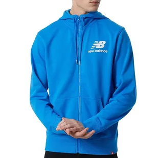 Bluza New Balance MJ03558SBU - niebieska - Bluzy sportowe męskie - miniaturka - grafika 1