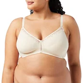 Biustonosze - Triumph Damski biustonosz bawełniany Beauty N bez fiszbin, Teint, 75D - miniaturka - grafika 1