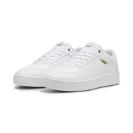 Buty trekkingowe męskie - Sneakersy Court Classic PUMA White Gold - miniaturka - grafika 1