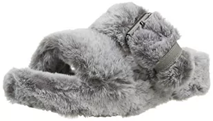 Skechers Damskie wygodne kapcie na koturnie, Szary - Szary - 37 EU - Kapcie damskie - miniaturka - grafika 1