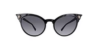 Okulary przeciwsłoneczne - Dsquared DQ0239 DQ0239-01B-czarne Cateye okulary przeciwsłoneczne 53, czarne - miniaturka - grafika 1