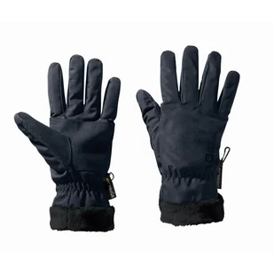 Damskie rękawice Jack Wolfskin HIGHLOFT GLOVE WOMEN night blue S - Rękawiczki - miniaturka - grafika 1