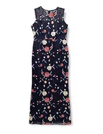 Sukienki - Gina Bacconi Damska sukienka maxi z haftem w kwiaty, granatowa, 16, granatowy, 42 - miniaturka - grafika 1