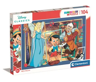 Puzzle 104 Super Disney Classic Pinocchio Clementoni - Puzzle - miniaturka - grafika 1