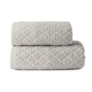 Ręczniki - Ręcznik bawełniany 50x90 szary do włosów i twarzy kąpielowy Oliwier - miniaturka - grafika 1