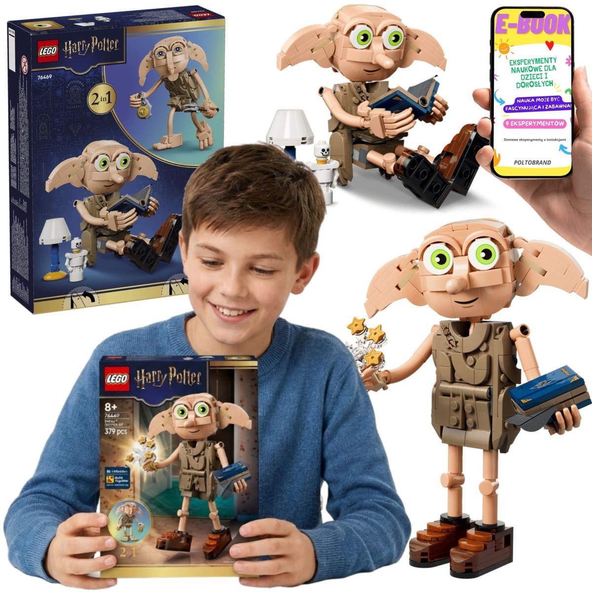 LEGO Harry Potter Wolny Skrzat Zgredek 2w1 (76469) + E-BOOK