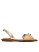 Sandały damskie - Aldo Sandały Goassi 13966665 Złoty - miniaturka - grafika 1