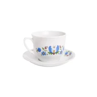 Filiżanki - Filiżanka ze spodkiem TADAR Wiedeń, biała, 300 ml - miniaturka - grafika 1