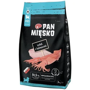 Karma sucha dla psa Pan Mięsko Indyk z kalmarami chrupki M 3 kg (szczeniak) - Sucha karma dla psów - miniaturka - grafika 1