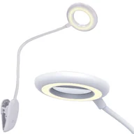 Lampy stojące - BEZPRZEWODOWA LAMPKA LED DO CZYTANIA NA KLIPS NOCNA BIURKO PRACY - miniaturka - grafika 1
