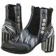 Botki damskie - Botki Białe/Czarne 06117-11/00-7 (MA1116-a) Maciejka - miniaturka - grafika 1