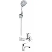 Baterie umywalkowe - Deante Chaber Komplet łazienkowy wannowy 4w1 BGCC010M [14849756] - miniaturka - grafika 1