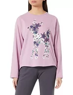 Swetry damskie - United Colors of Benetton Sweter damski, Fioletowy z rysunkiem 1 l 3, XS - miniaturka - grafika 1