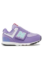 Buty dla dziewczynek - New Balance Sneakersy NW574HGK Fioletowy - miniaturka - grafika 1