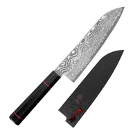 Noże kuchenne - Kanetsune Namishibuki SG-2 Nóż Santoku 18 cm + Saya - miniaturka - grafika 1