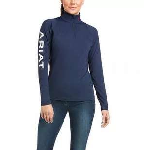 Ariat Bluzka damska AUBURN LS SS21 - team navy - Koszulki sportowe damskie - miniaturka - grafika 1
