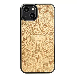 Bewood Drewniane etui iPhone 13 KALENDARZ AZTECKI ANIEGRE BWD08660 - Etui i futerały do telefonów - miniaturka - grafika 1