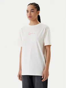 Karl Kani T-Shirt Signature Cherry Print PD00005460 Biały Oversize - Koszulki i topy damskie - miniaturka - grafika 1