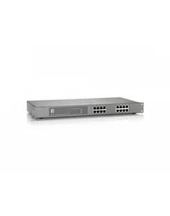 LevelOne FEP-1612W380 - switch - 16 porte - monterbar p stativ FEP-1612W380 - Pozostałe akcesoria sieciowe - miniaturka - grafika 2