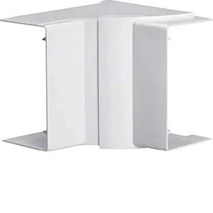 Hager polo Narożnik wewnętrzny 60x110x135mm regulowany biały do LFF60110 LFF601149010 LFF601149010 - Kanały kablowe - miniaturka - grafika 1