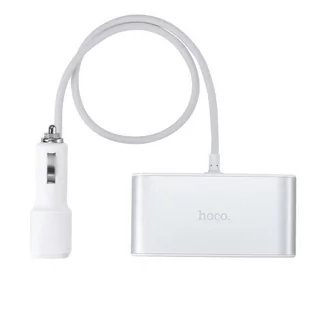 Hoco Rozdzielacz do gniazda zapalniczki 3w1 +usb +kabel - Ładowarki samochodowe - miniaturka - grafika 1