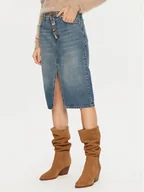 Spódnice - ViCOLO Spódnica jeansowa DS0060 Niebieski Regular Fit - miniaturka - grafika 1