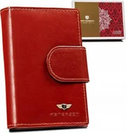 Portfele - Peterson Skórzany, Średni Portfel Damski Na Zatrzask - miniaturka - grafika 1