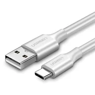 Kable USB - UGREEN Niklowany kabel USB-C QC3.0 1m (biały) - miniaturka - grafika 1
