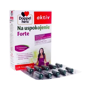 QUEISSER Doppel herz aktiv na uspokojenie forte x 20 kaps - Układ nerwowy - miniaturka - grafika 1