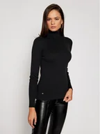 Swetry damskie - Lauren Ralph Lauren Golf L/s Turtle Neck 200643398011 Czarny Slim Fit - miniaturka - grafika 1