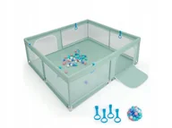 Łóżeczka i kojce - KOJEC DLA DZIECI PLAC ZABAW SKŁADANY Z WEJŚCIEM 200x180 CM Plac Zabaw - miniaturka - grafika 1