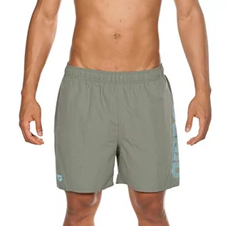 Kąpielówki męskie - Arena Męskie kąpielówki Boxer Fundamentals Logo szorty kąpielowe zielony Army-sea Blue S 1B344 - grafika 1